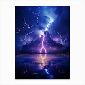 Lightning In The Sky 6 Canvas Print