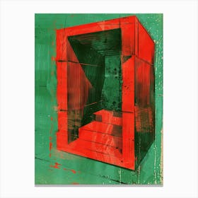 Red Cube Canvas Print