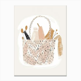 Illustration Of A Basket 1 Canvas Print