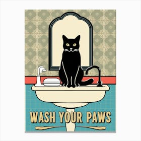 Wash Your Paws 35 Canvas Print