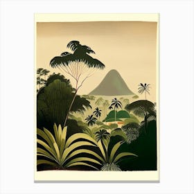 Lombok Indonesia Rousseau Inspired Tropical Destination Canvas Print