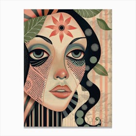 Woman'S Face 132 Canvas Print