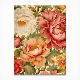 Peony Wallpaper 6 Canvas Print