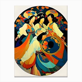 Dancingladiesjapan Canvas Print