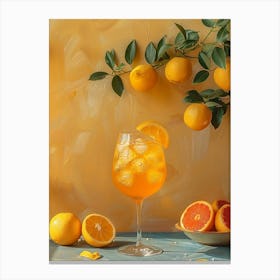 Orange Cocktail 24 Canvas Print