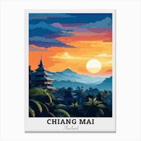 Chiang Mai Sunset Travel Canvas Print