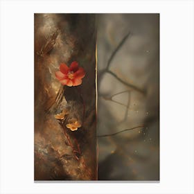 Flowers In A Tree Canvas Print