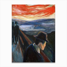 Despair, Edvard Munch Canvas Print