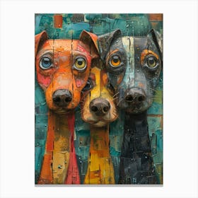 Three Dogs Canvas Print