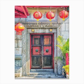 Door In Chinatown Canvas Print