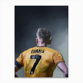 Will Evans of Newport County Canvas Print
