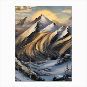 Sunset Mountain Canvas Print