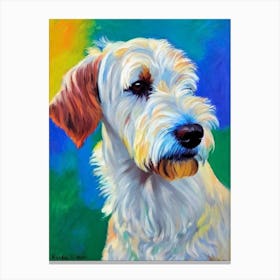 Irish Terrier Fauvist Style dog Canvas Print