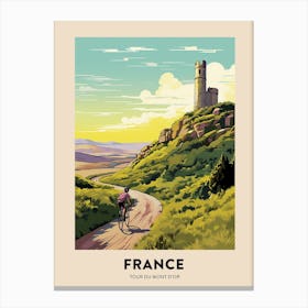 Tour Du Mont Dor France 2 Vintage Hiking Travel Poster Canvas Print