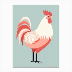 Minimalist Rooster 1 Illustration Canvas Print