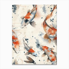 Watercolor Koi 19 Canvas Print