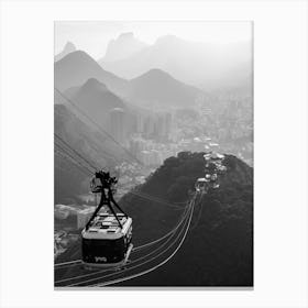 Views From The Sugar Loaf In Rio   City Canvas Print