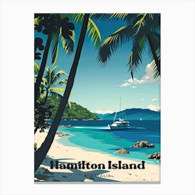 Hamilton Island Australia Hamo Digital Travel Art Toile