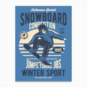 Snowboard 1 Canvas Print