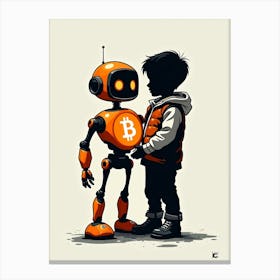 Bitcoin Boy 1 Canvas Print