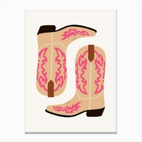 Cowboy Boots Canvas Print