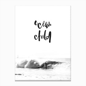 Ocean Child Canvas Print
