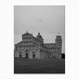 Pisa Cathedral (the Duomo) | Black and White Photography Canvas Print