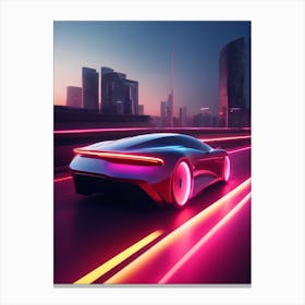 Futuristic Car Canvas Print