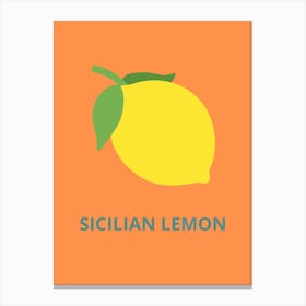 Sicilian Lemon Canvas Print