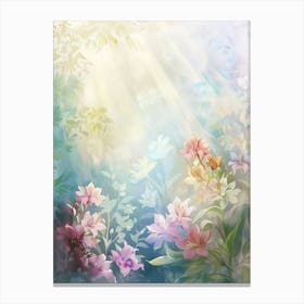 Floral Background Stock Photo Canvas Print