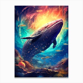 Whale In The Ocean 2 Canvas Print