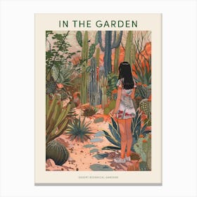 In The Garden Poster Desert Botanical Gardens Usa 1 Canvas Print