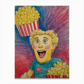 Popcorn Man Canvas Print