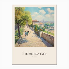 Kalemegdan Park Belgrade Serbia 2 Vintage Cezanne Inspired Poster Canvas Print