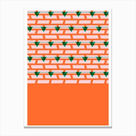 Shoreditch Shutters Orange Canvas Print