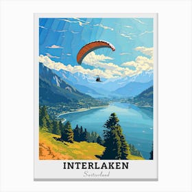 Interlaken Switzerland Travel Canvas Print