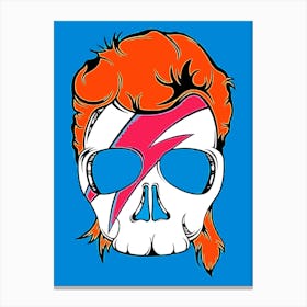 Skull Of David Bowie Canvas Print