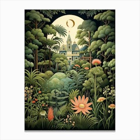 Longue Vue House And Gardens Usa Henri Rousseau Style 1 Canvas Print