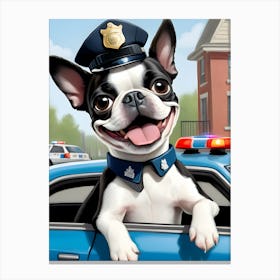 Police Dog-Reimagined 1 Canvas Print