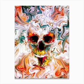 Abstract Skull 1 Canvas Print