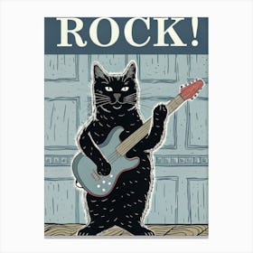 Rock Cat Canvas Print