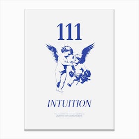 Angel Numbers 111 Intuition Canvas Print