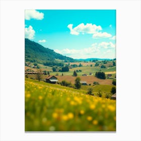 Swiss Countryside Canvas Print