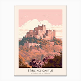 Stirling Castle Scotland United Kingdom Travel Poster Canvas Print