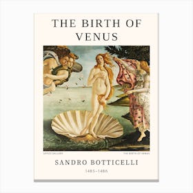 The Birth Of Venus - Sandro Botticelli 1 Canvas Print