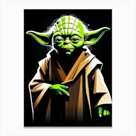 Yoda Graphic Fan Art Canvas Print