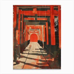 Fushimi Inari Taisha Vintage Canvas Print