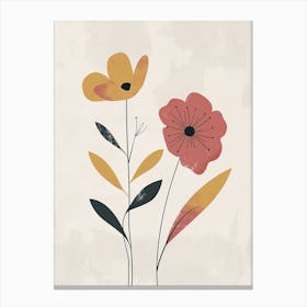 Tel Aviv Flower Market Boho Minimalist Style 1 Canvas Print