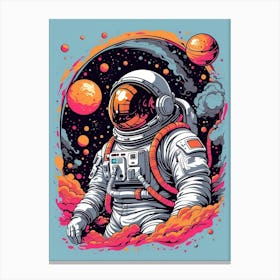 Astronaut In Space 1 Canvas Print