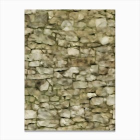 Distressed Brick Tile 20 Canvas Print